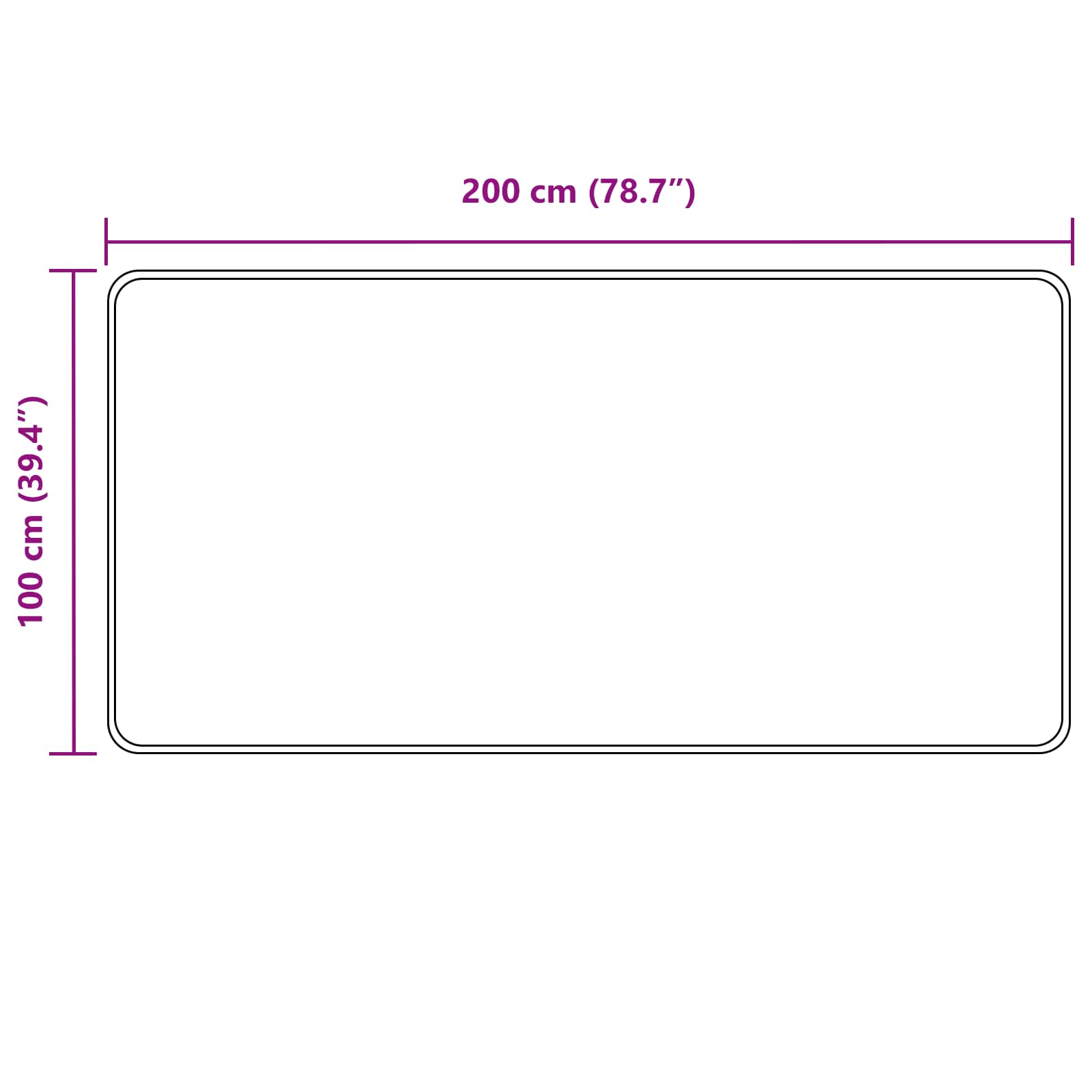 vidaXL Chodnik dywanowy MARSA Szary 100 x 200 cm Poliester i PVC