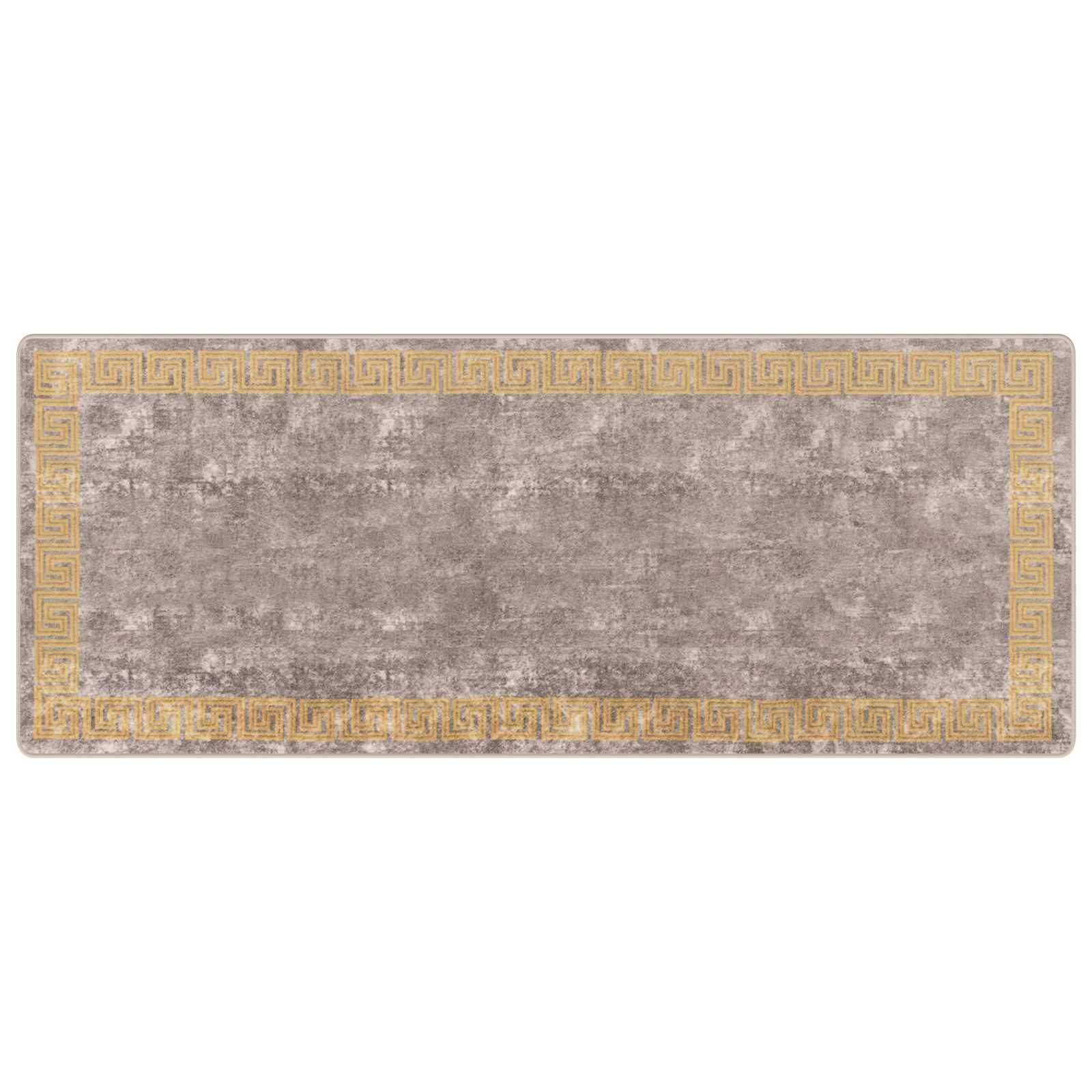 vidaXL Chodnik dywanowy MARSA Szary 100 x 250 cm Poliester i PVC