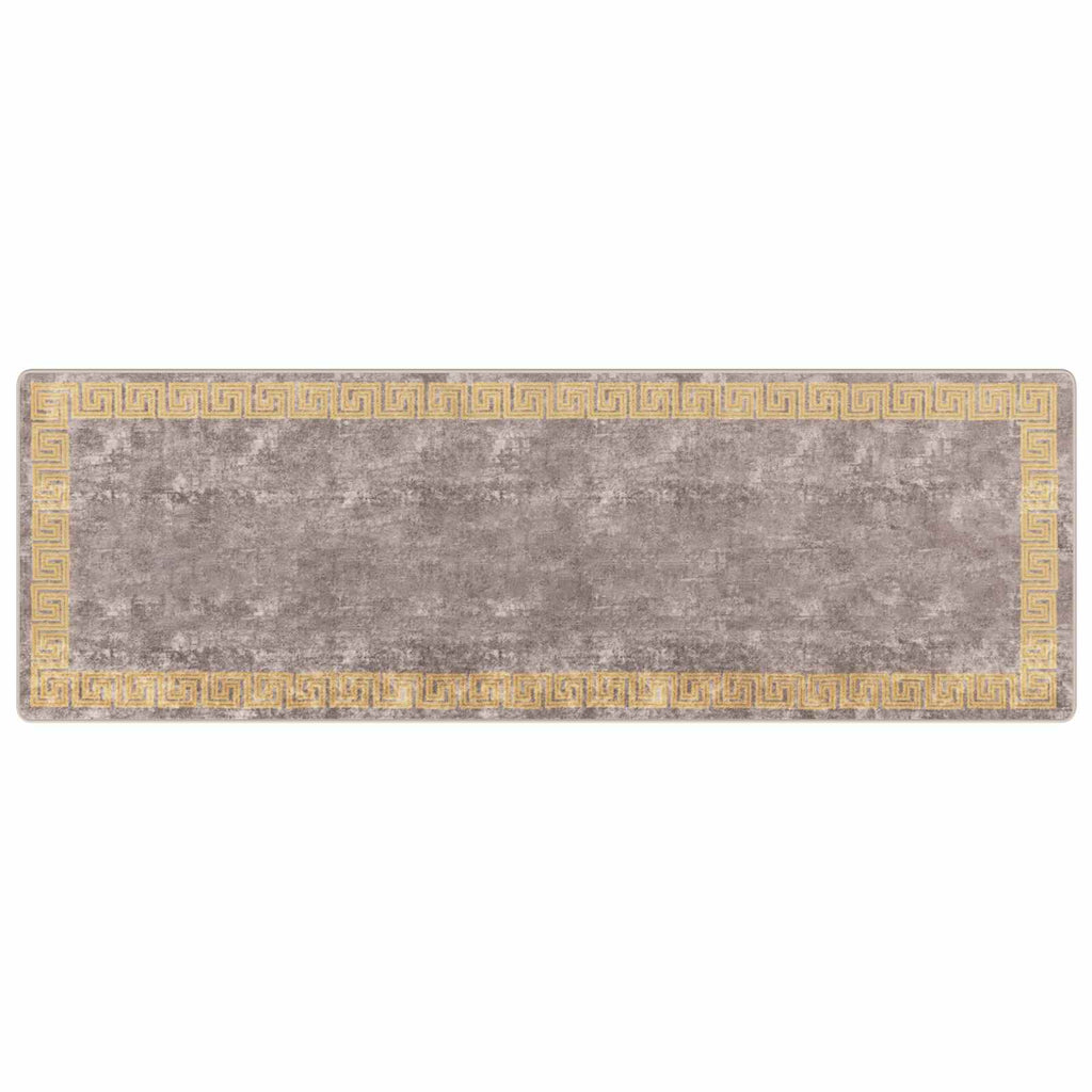 vidaXL Chodnik dywanowy MARSA Szary 100 x 300 cm Poliester i PVC