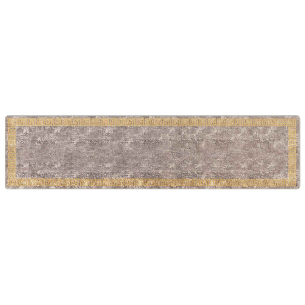 vidaXL Chodnik dywanowy MARSA Szary 100 x 400 cm Poliester i PVC