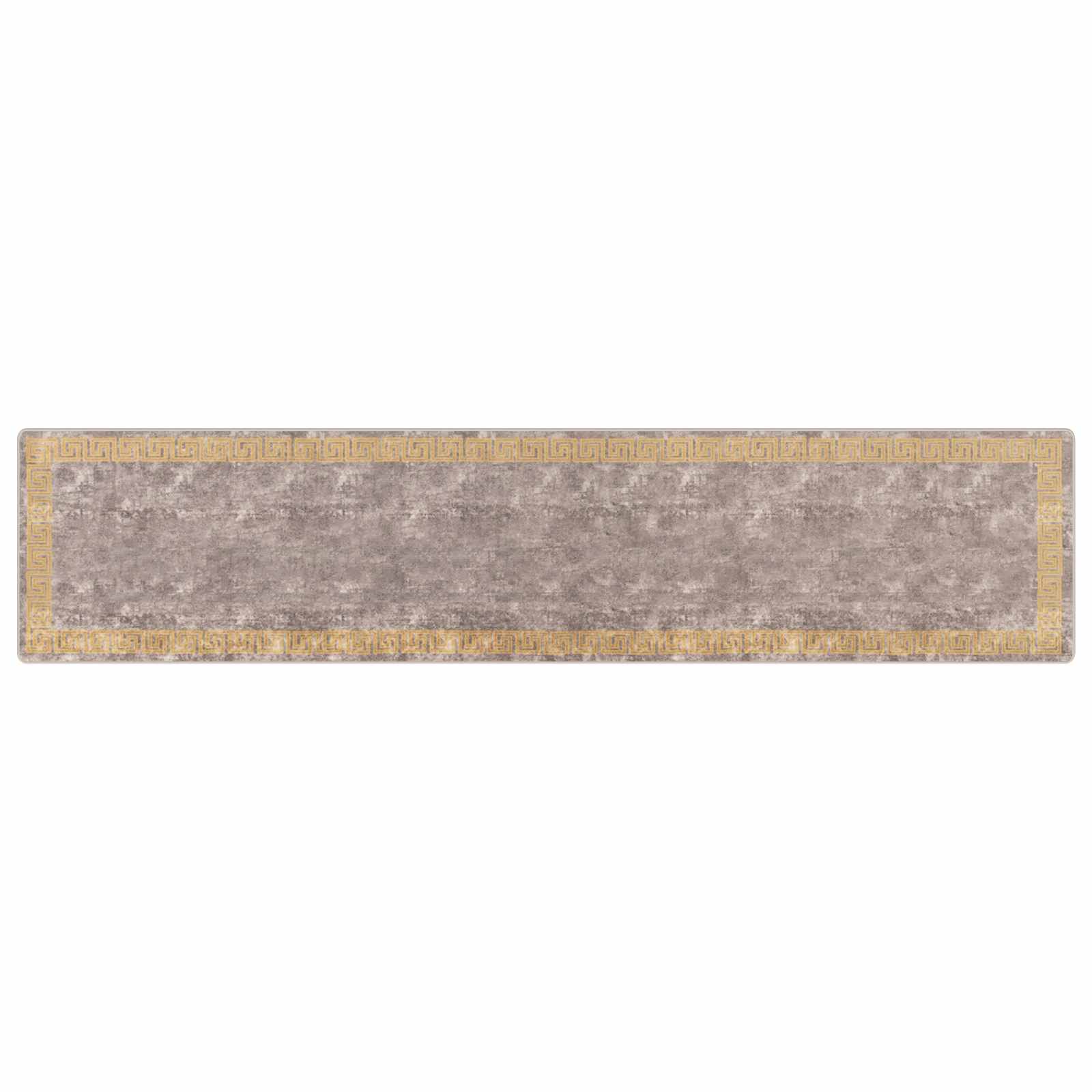 vidaXL Chodnik dywanowy MARSA Szary 100 x 450 cm Poliester i PVC