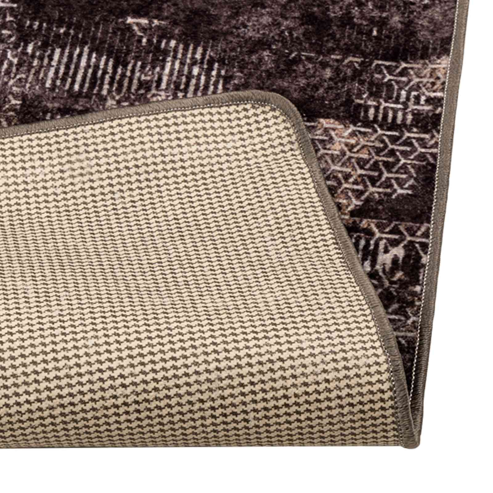 vidaXL Chodnik dywanowy MARSA Czarny 80 x 350 cm Poliester i PVC