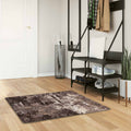 vidaXL Chodnik dywanowy MARSA Czarny 100 x 100 cm Poliester i PVC