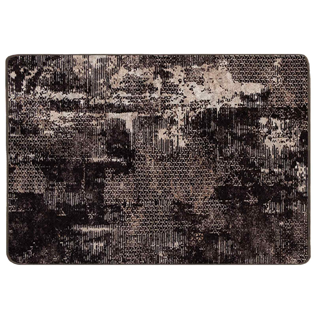 vidaXL Chodnik dywanowy MARSA Czarny 100 x 150 cm Poliester i PVC