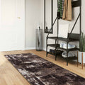 vidaXL Chodnik dywanowy MARSA Czarny 100 x 450 cm Poliester i PVC
