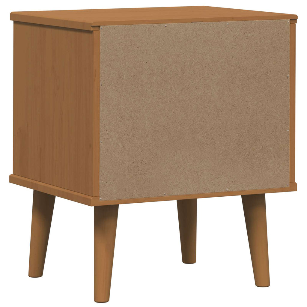 vidaXL Szafka Nocna MOLDE Karmel 40 x 35 x 48 cm Lite drewno sosnowe