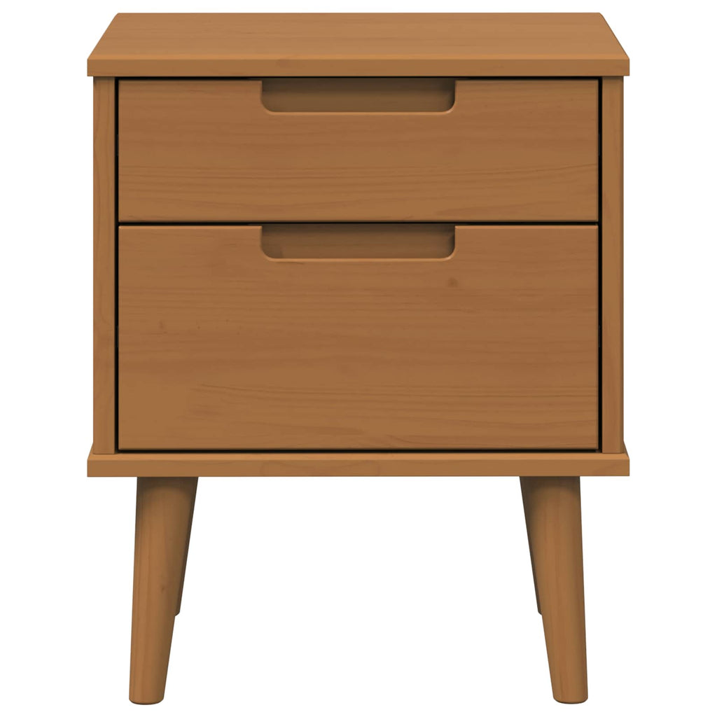 vidaXL Szafka Nocna MOLDE Karmel 40 x 35 x 48 cm Lite drewno sosnowe
