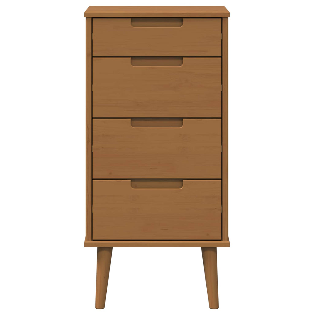 vidaXL Komoda z szufladami MOLDE Karmel 40 x 35 x 82 cm