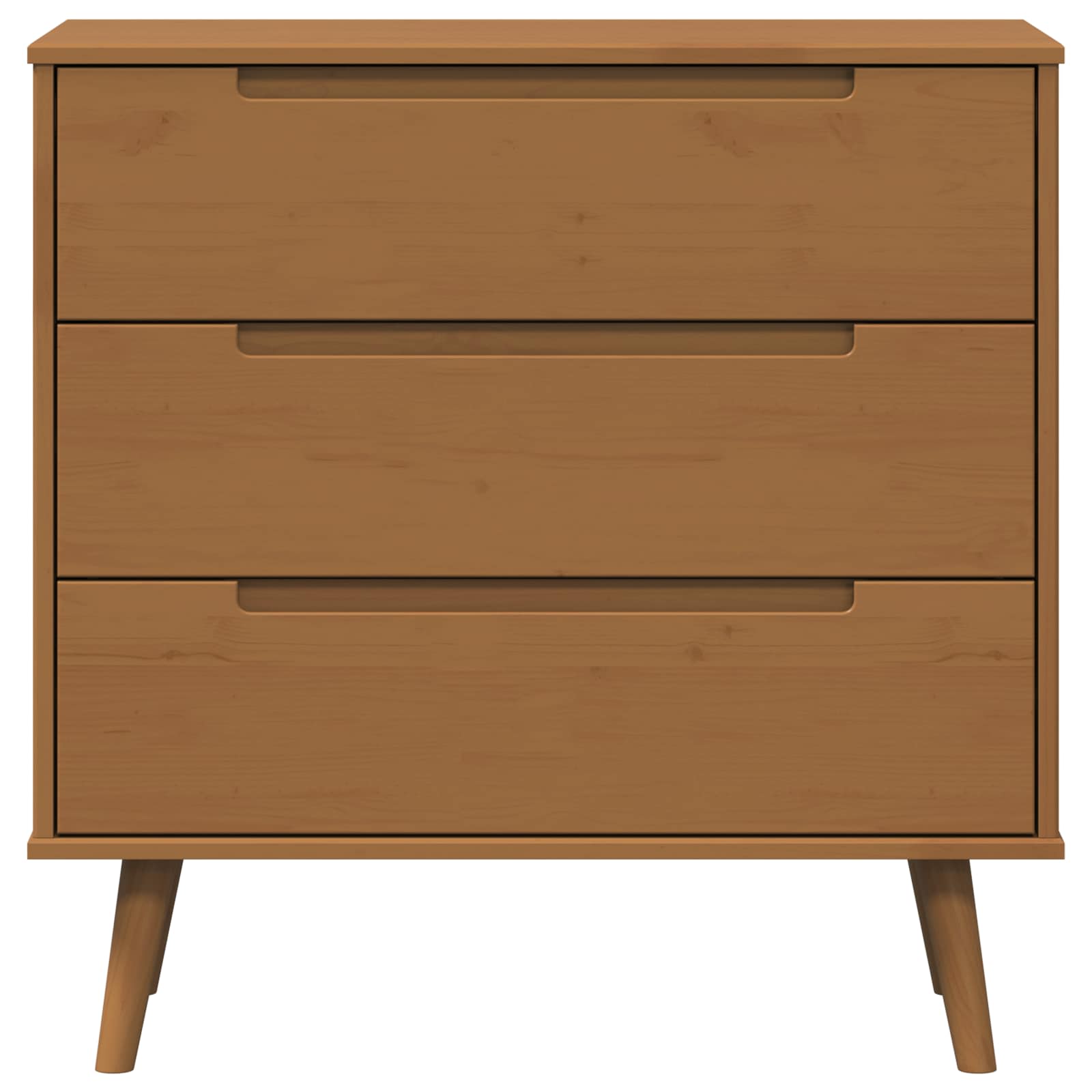 vidaXL Komoda z szufladami MOLDE Karmel 80 x 40 x 80 cm