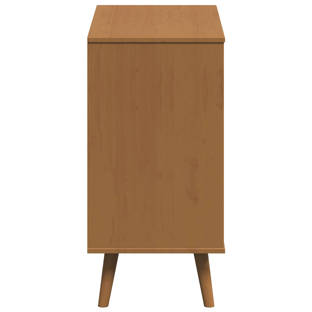 vidaXL Komoda z szufladami MOLDE Karmel 80 x 40 x 80 cm