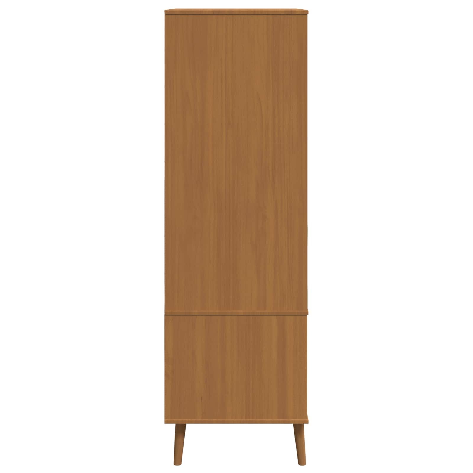 vidaXL Garderoba MOLDE Karmel 90 x 55 x 175 cm Lite drewno sosnowe