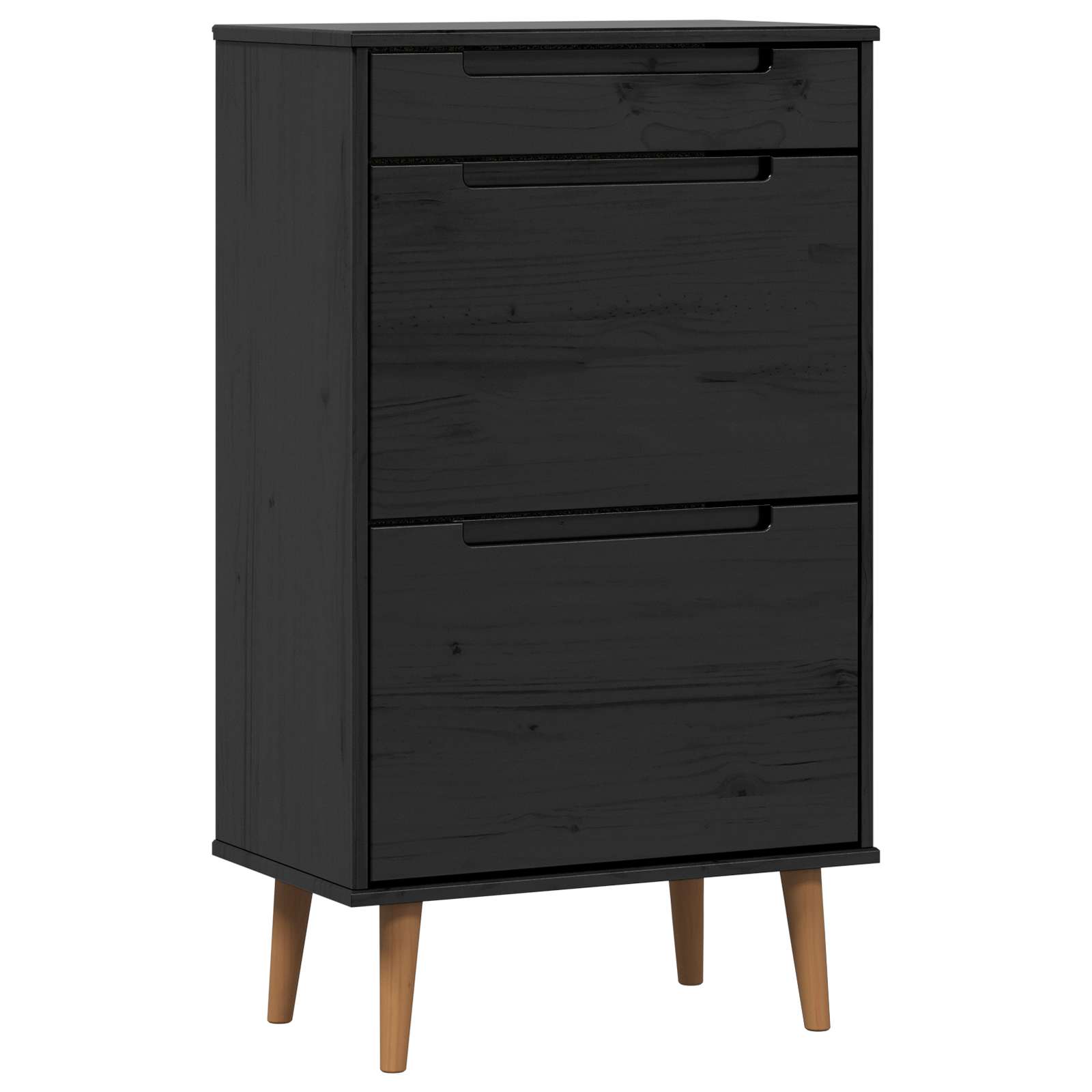 vidaXL Szafka na buty MOLDE 59,5 x 35 x 103 cm Lite drewno sosnowe