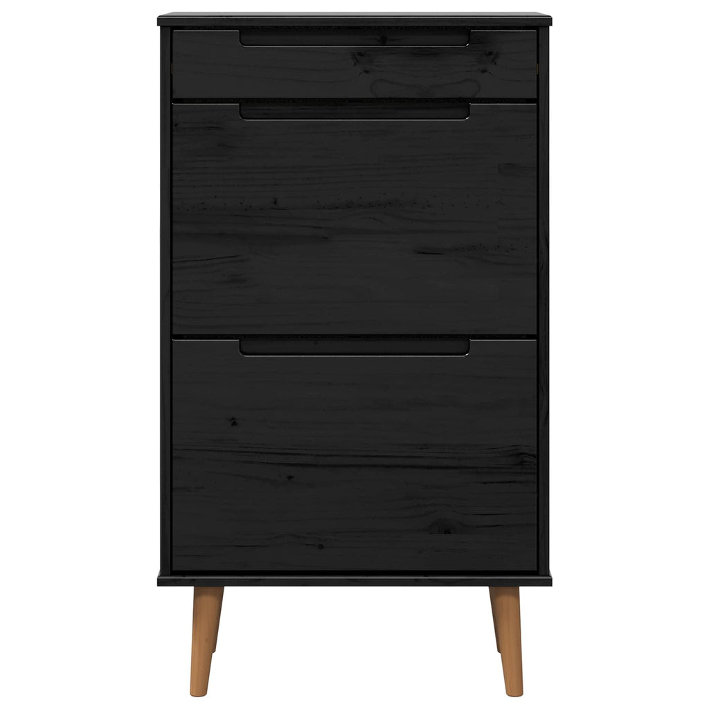 vidaXL Szafka na buty MOLDE 59,5 x 35 x 103 cm Lite drewno sosnowe