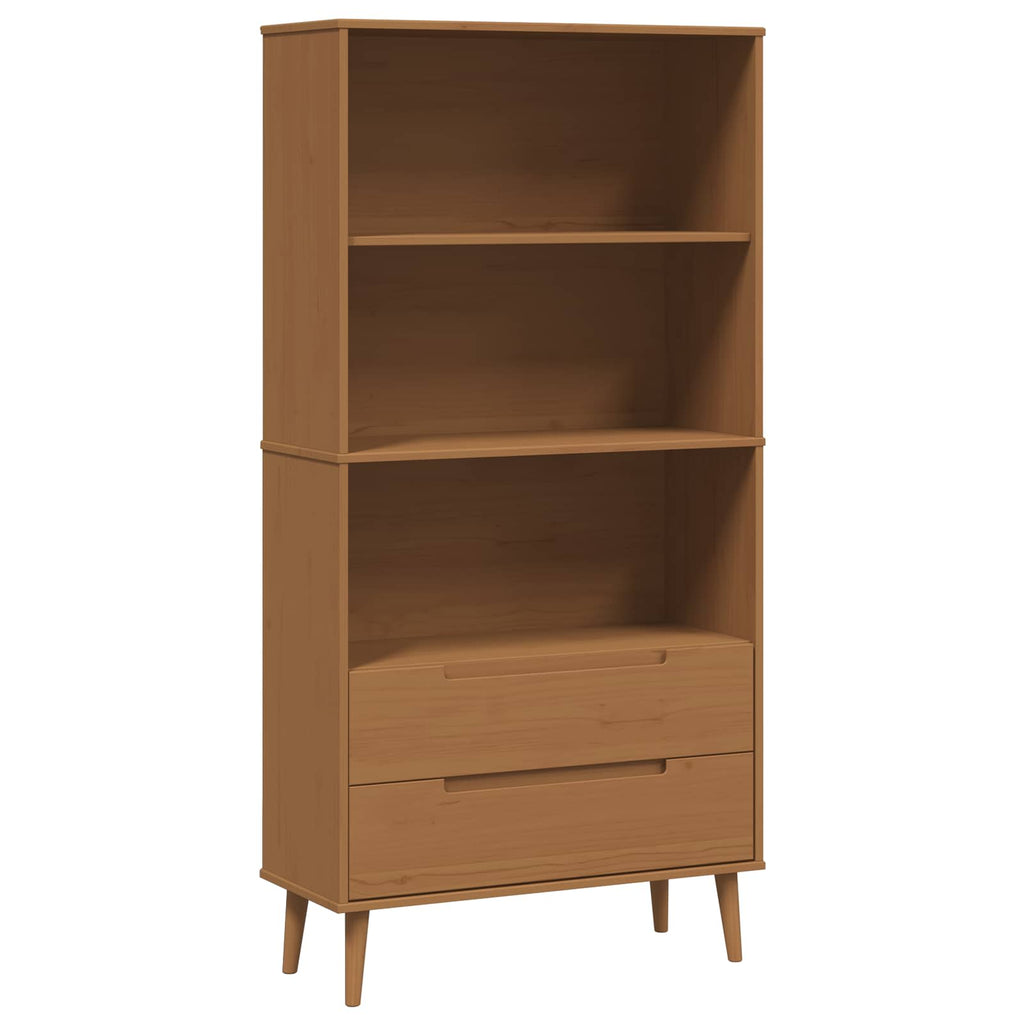 vidaXL Półka na książki MOLDE 85 x 35 x 170,5 cm Lite drewno sosnowe