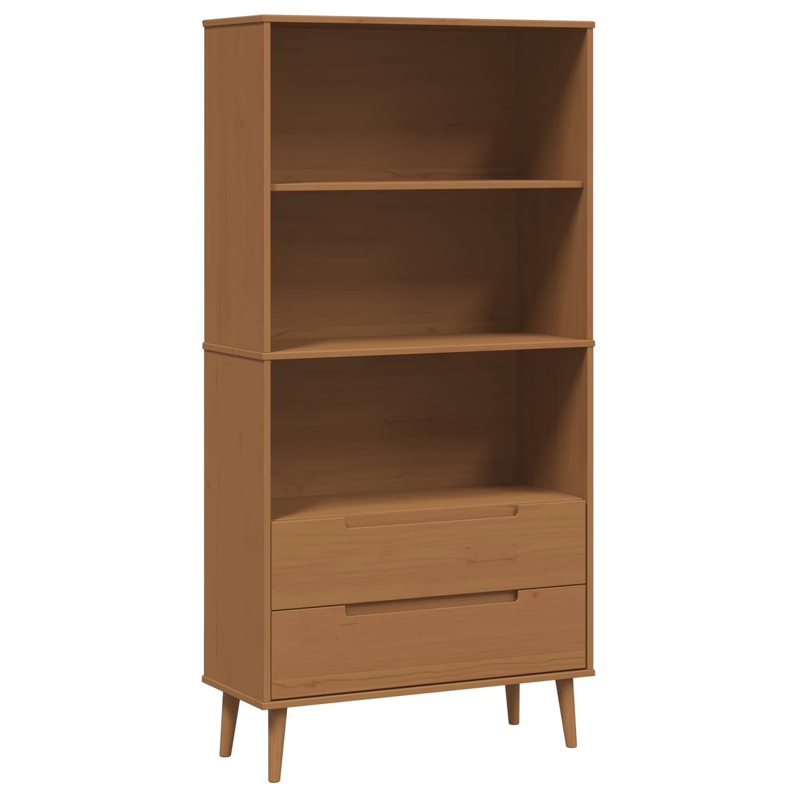 vidaXL Półka na książki MOLDE 85 x 35 x 170,5 cm Lite drewno sosnowe