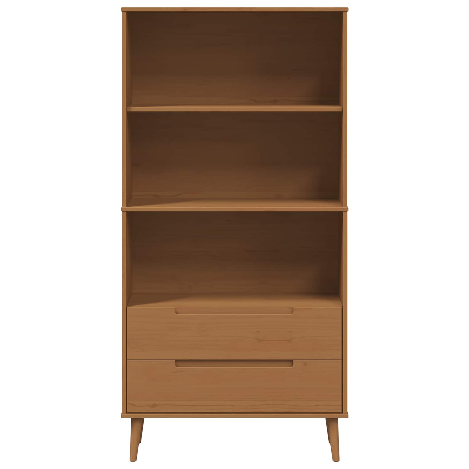 vidaXL Półka na książki MOLDE 85 x 35 x 170,5 cm Lite drewno sosnowe