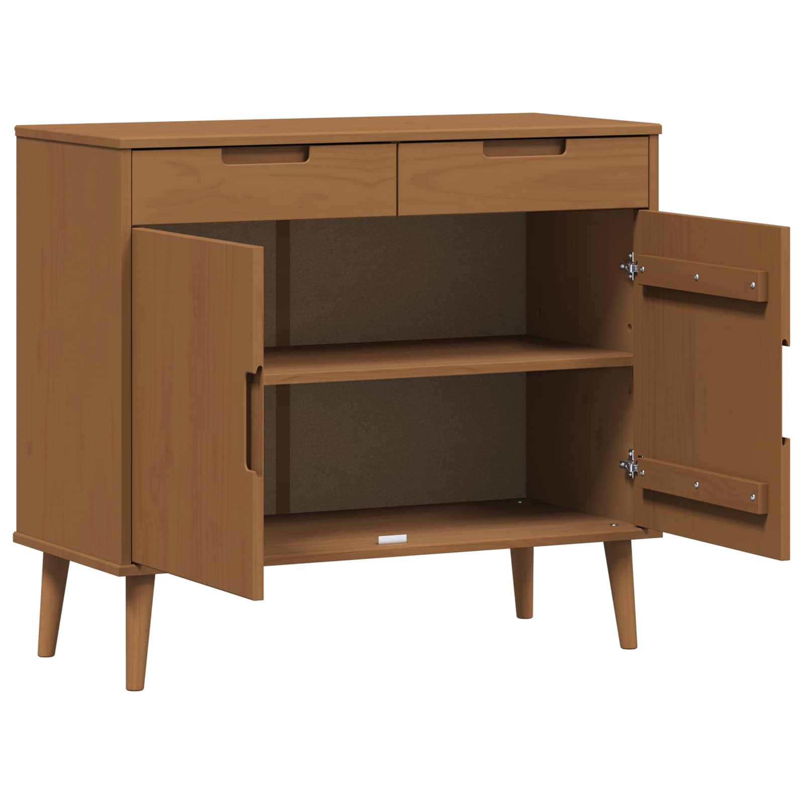 vidaXL Bufet MOLDE Karmel 90 x 40 x 80 cm