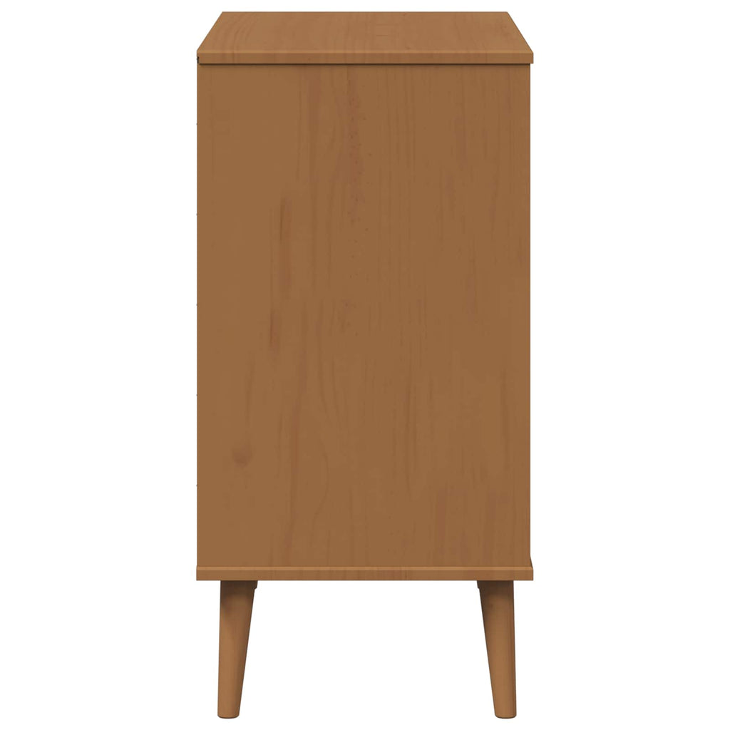vidaXL Bufet MOLDE Karmel 90 x 40 x 80 cm