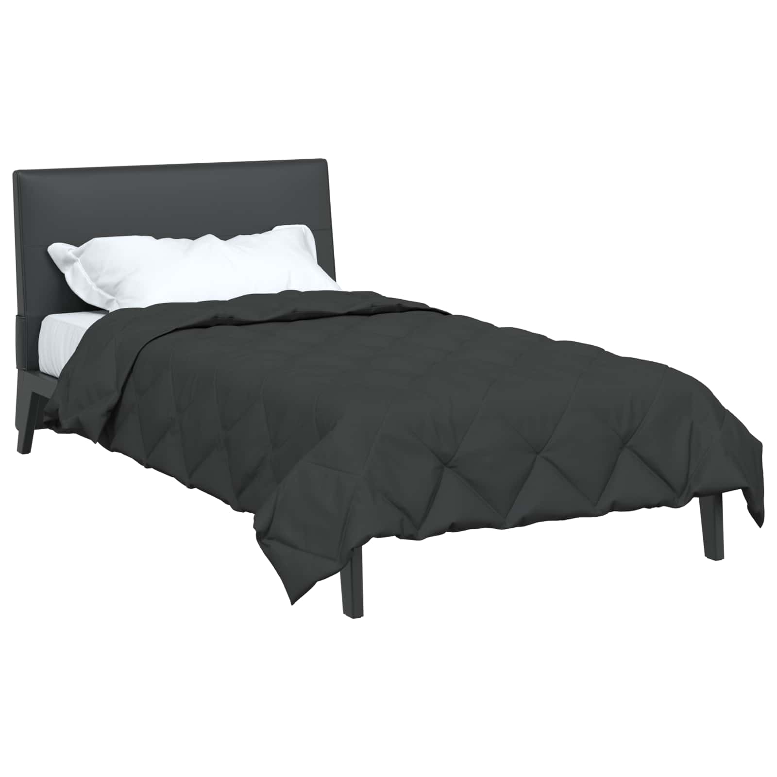 vidaXL Letni Kołdra Antracyt 200 x 135 cm Mikrofibra