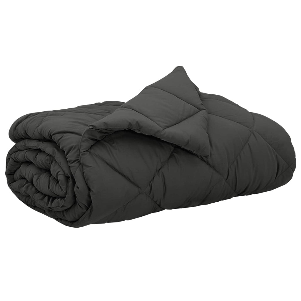 vidaXL Letni Kołdra Antracyt 200 x 200 cm Mikrofibra