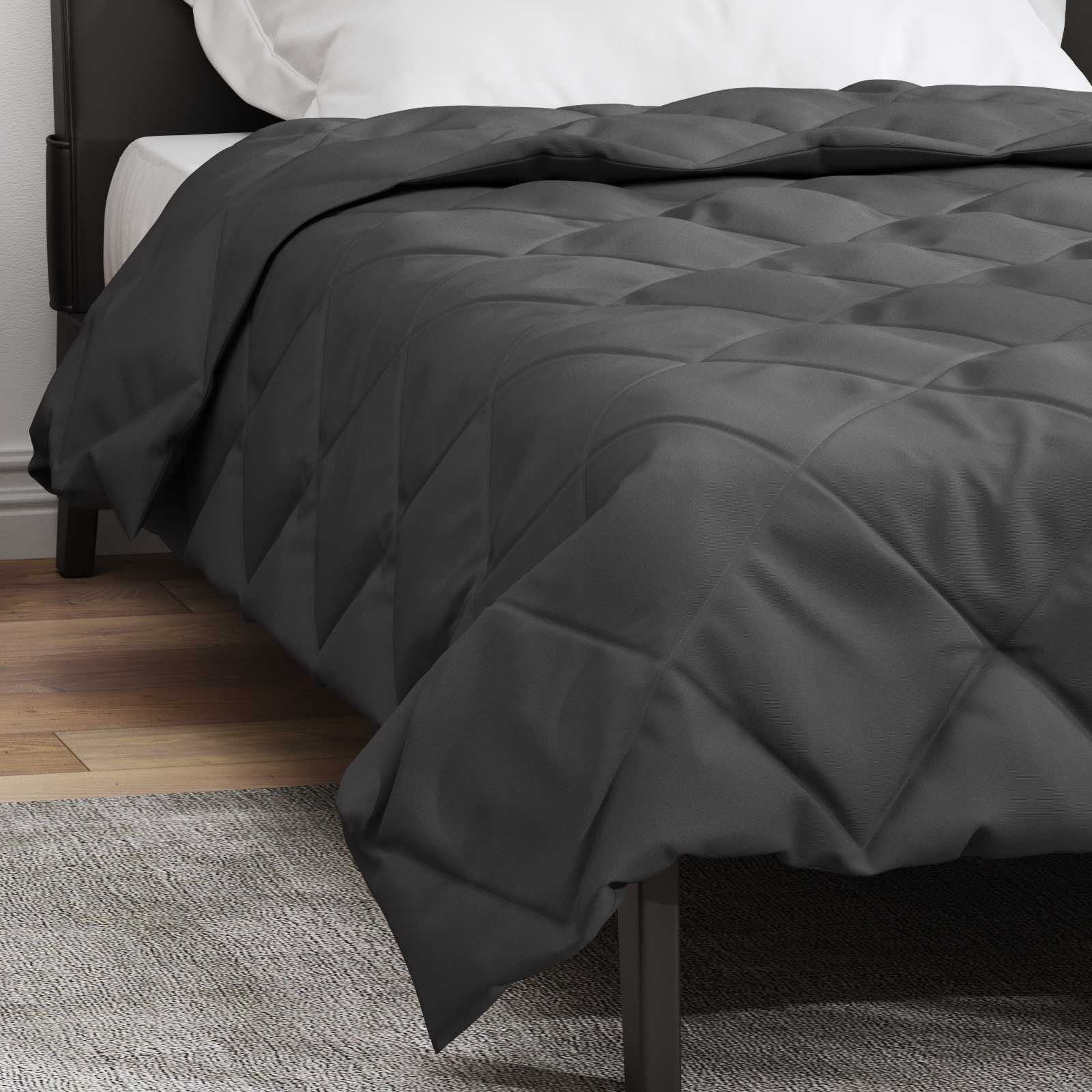 vidaXL Letni Kołdra Antracyt 220 x 135 cm Mikrofibra