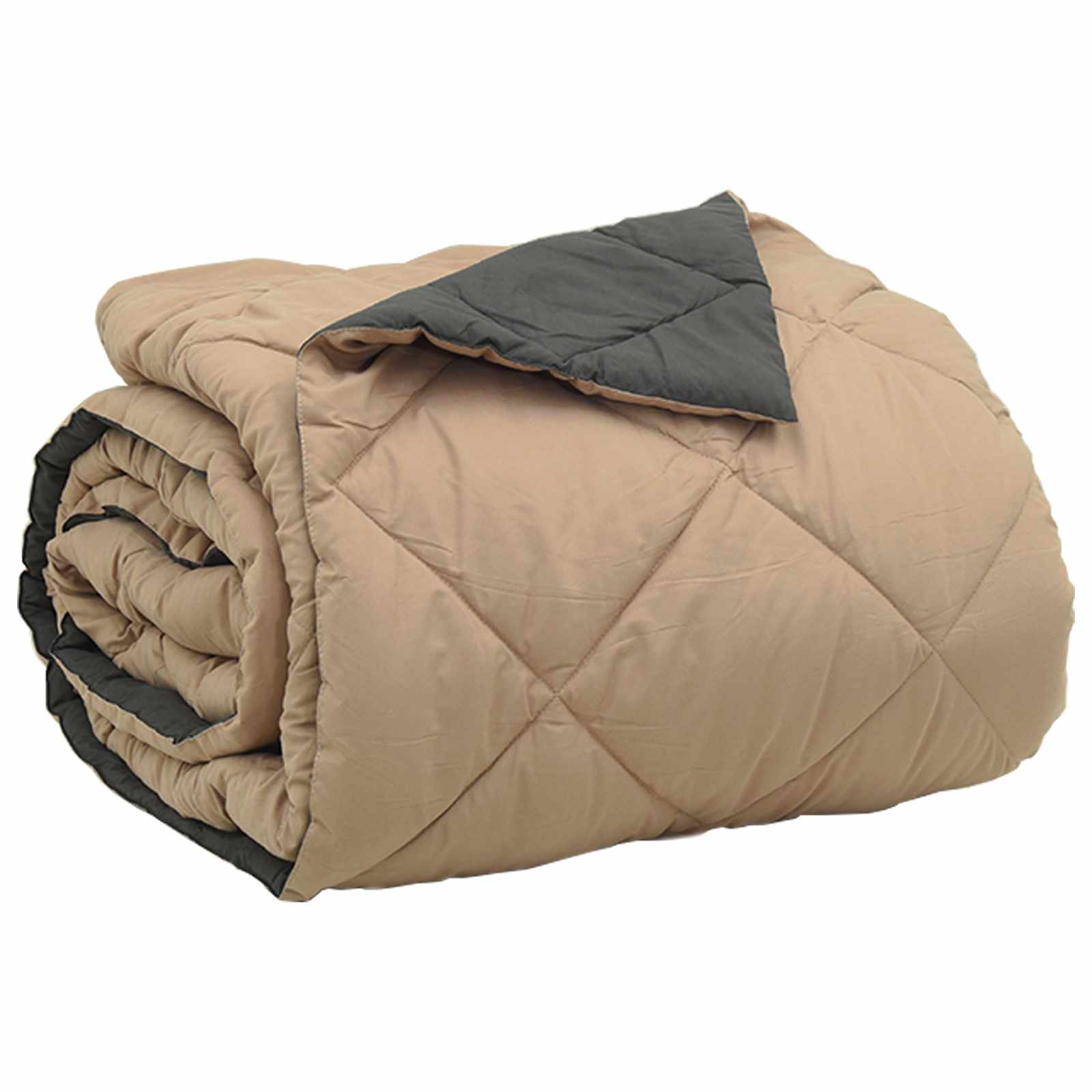 vidaXL Letni Kołdra Antracyt i Taupe 220 x 200 cm Mikrofibra