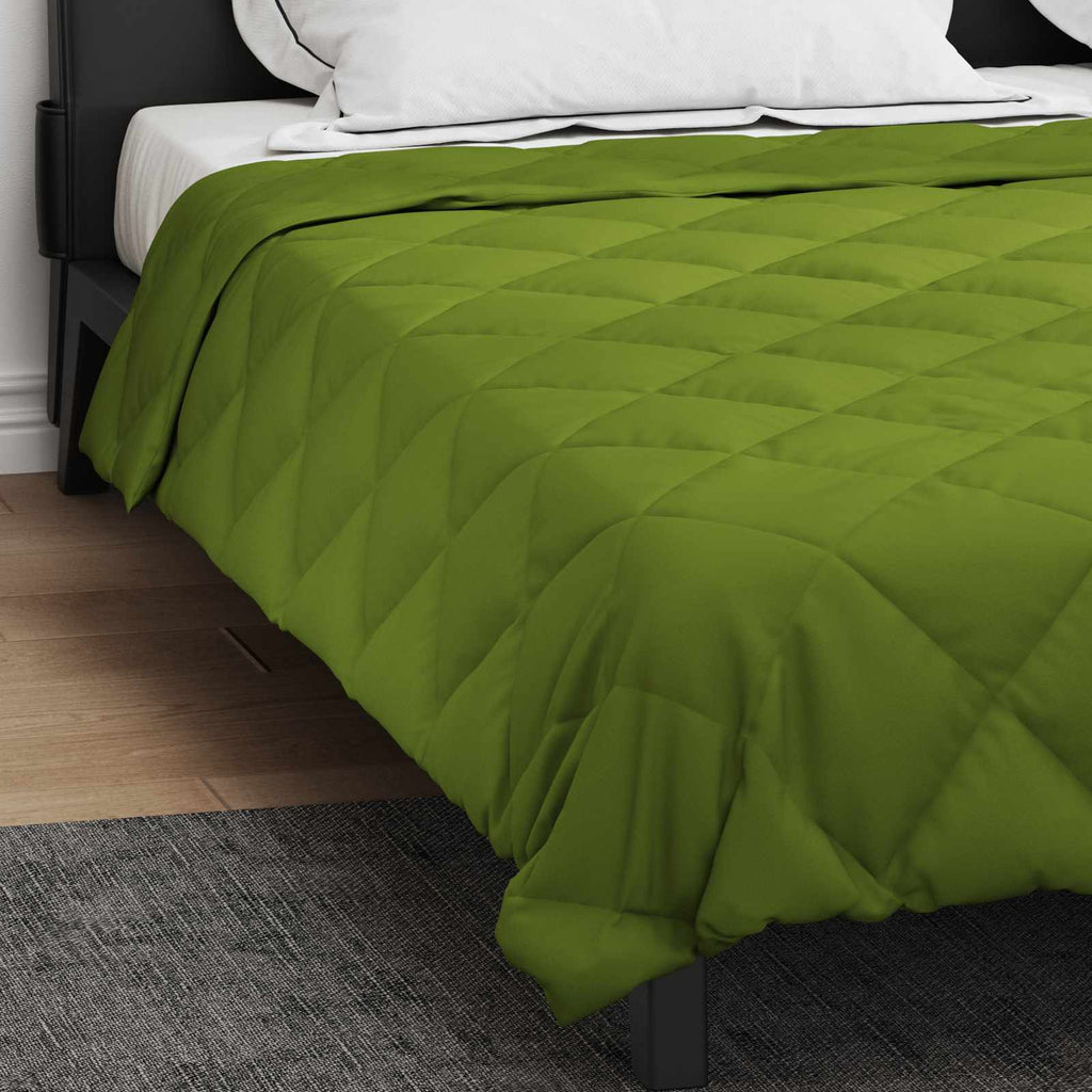 vidaXL Letni Kołdra Zielony 200 x 200 cm Mikrofibra