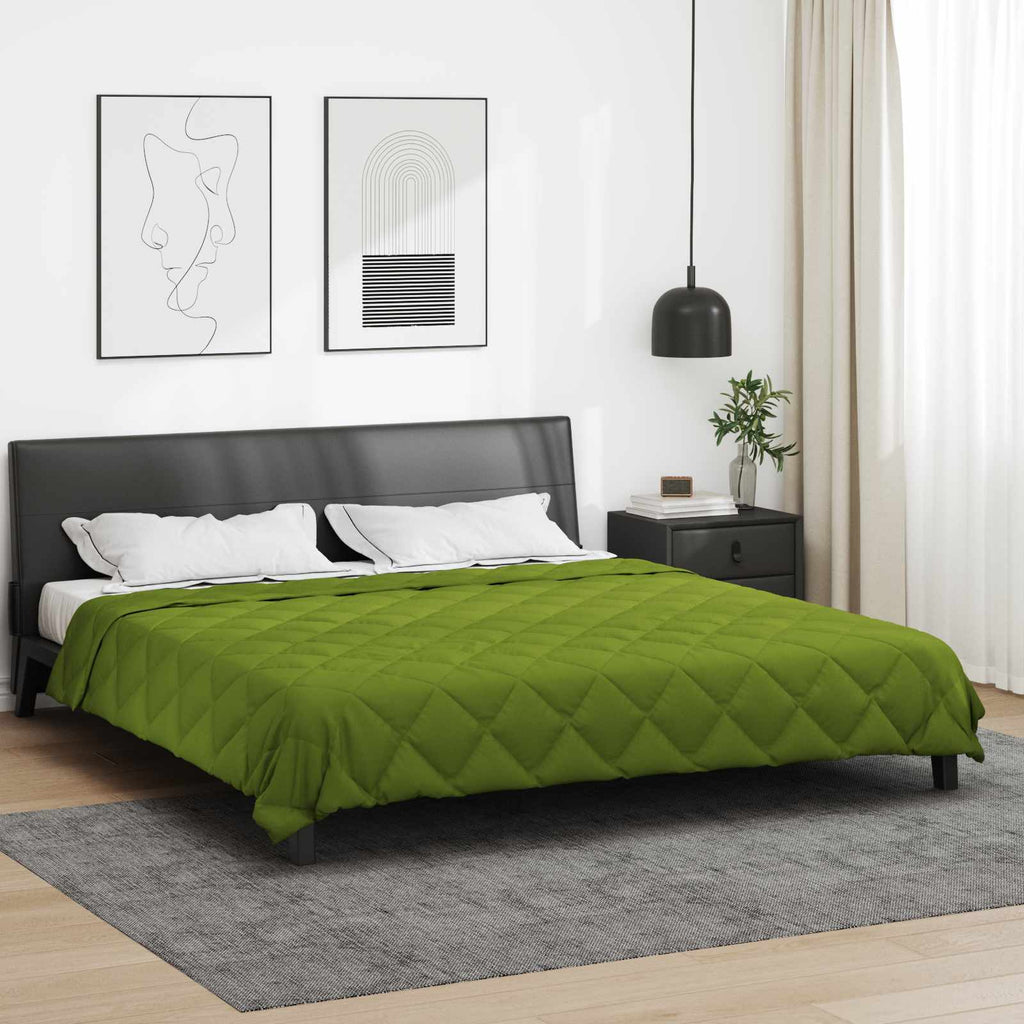 vidaXL Letni Kołdra Zielony 220 x 200 cm Mikrofibra