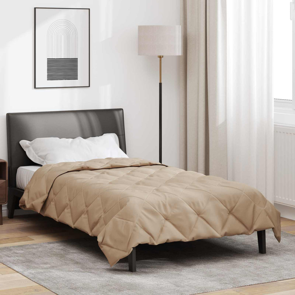 vidaXL Letni Kołdra Ciemnoszary 200 x 140 cm Mikrofibra