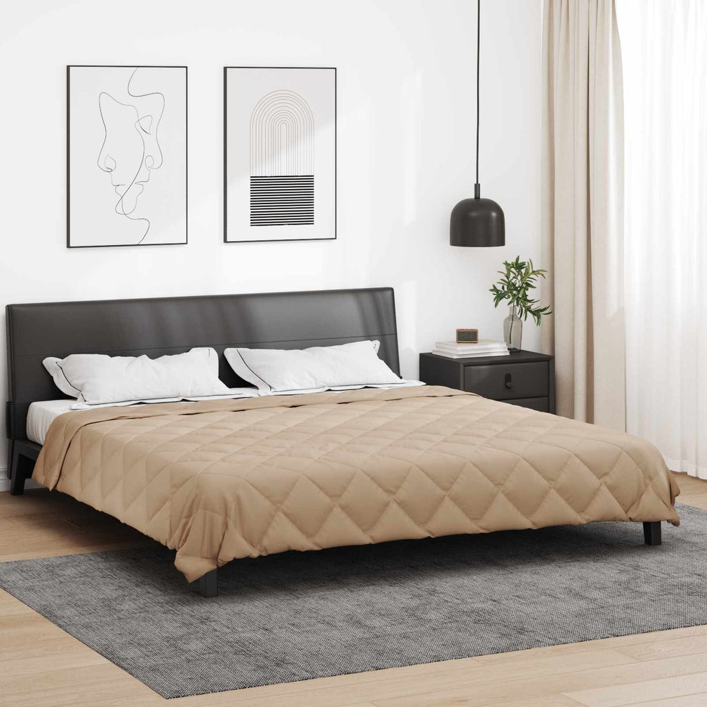 vidaXL Letni Kołdra Ciemnoszary 240 x 200 cm Mikrofibra