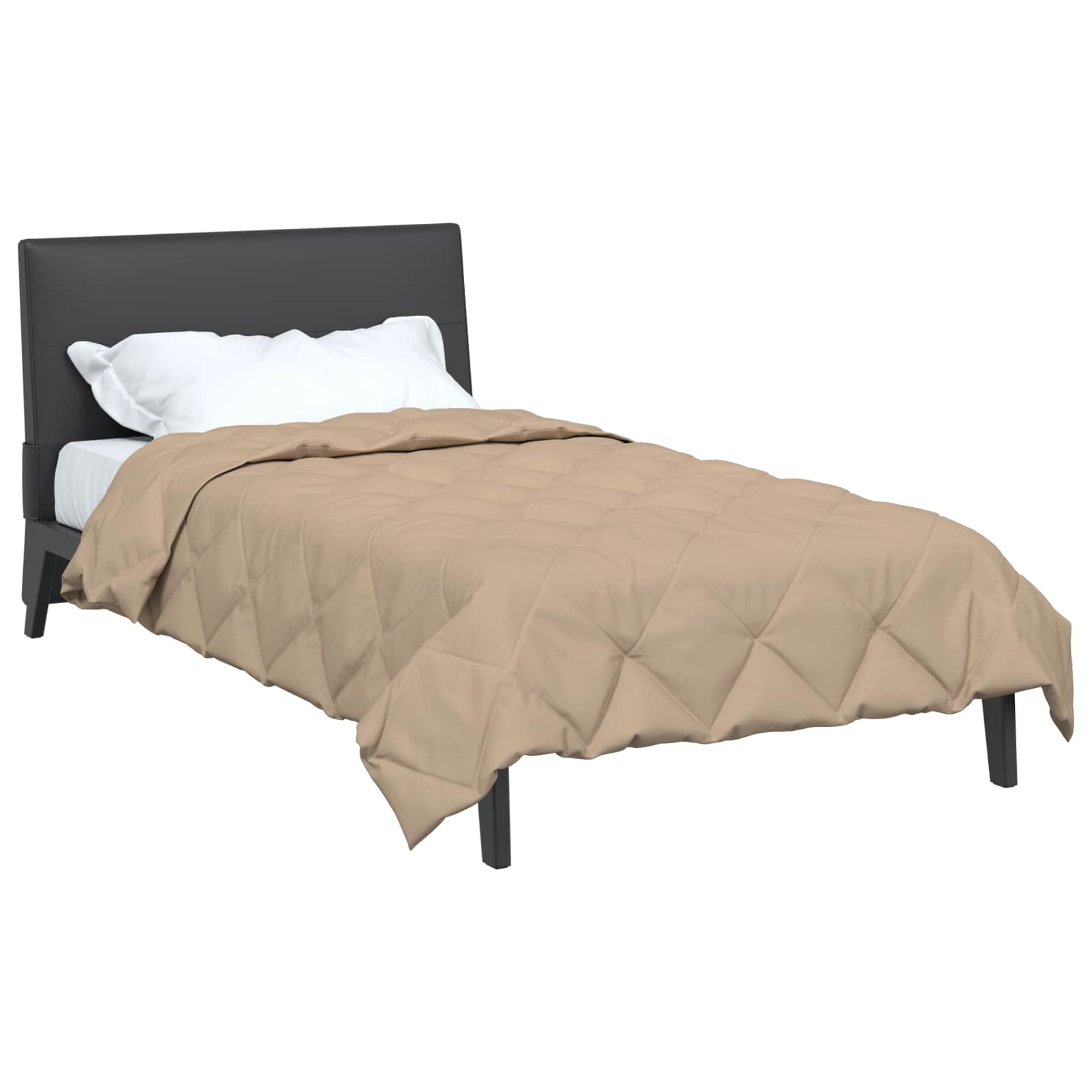 vidaXL Letni Kołdra Ciemnoszary 220 x 135 cm Mikrofibra