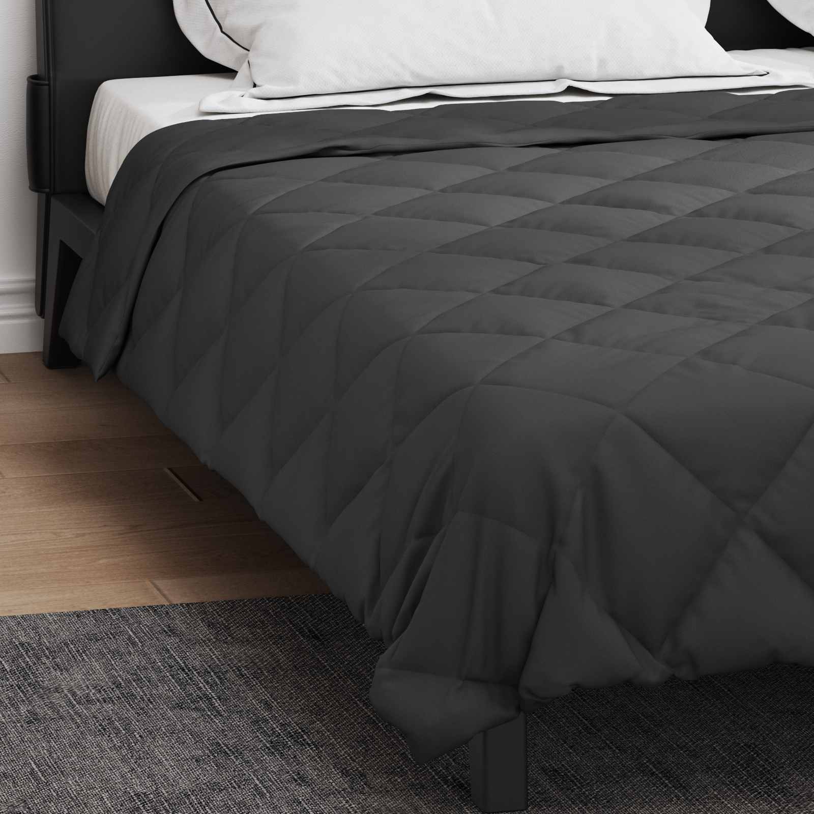 vidaXL Kołdra na cały rok Antracyt 220 x 240 cm Mikrofibra