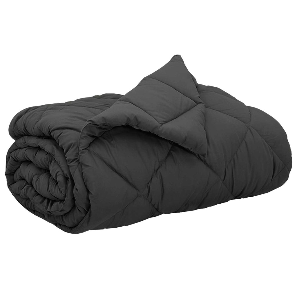 vidaXL Kołdra na cały rok Antracyt 240 x 260 cm Mikrofibra
