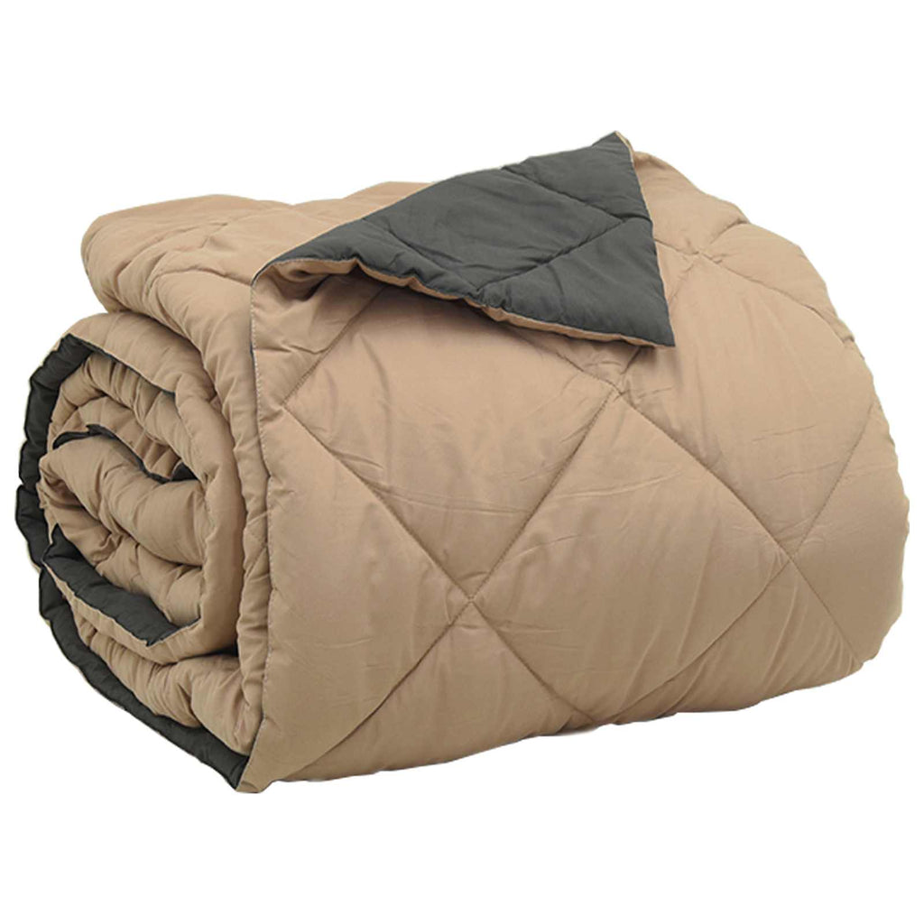 vidaXL Kołdra na cały rok Antracyt i Taupe 200 x 220 cm Mikrofibra