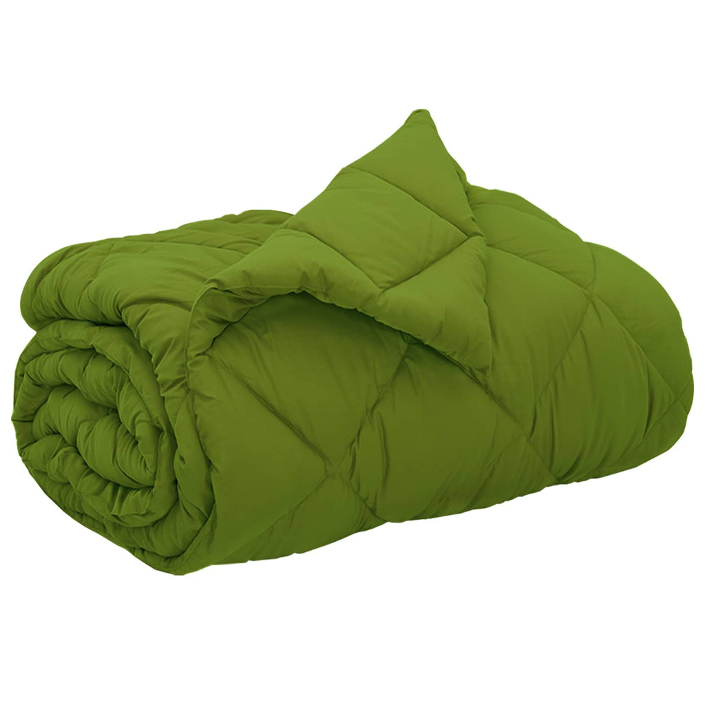 vidaXL Kołdra na cały rok Zielony 200 x 240 cm Mikrofibra