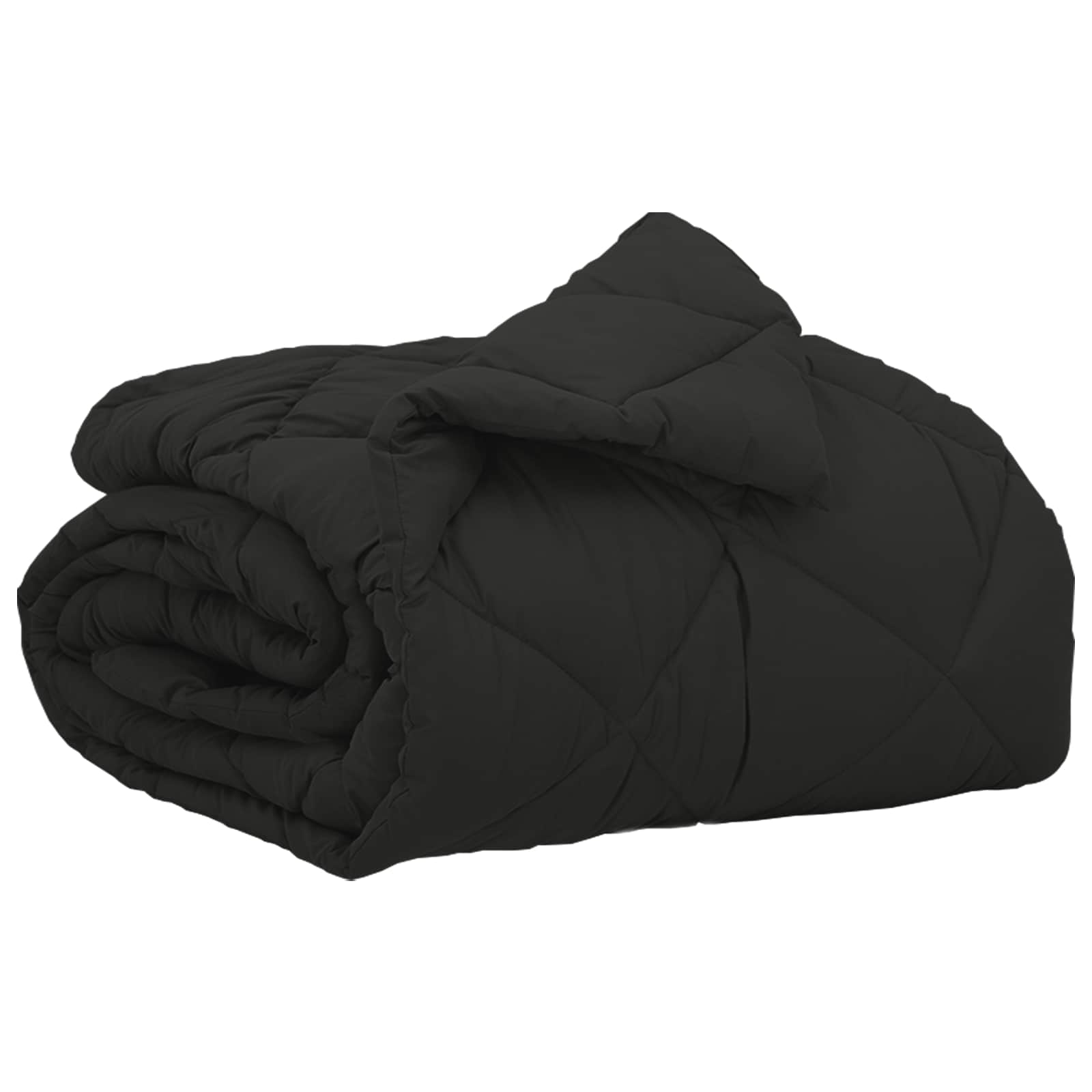 vidaXL Kołdra na cały rok Czarny 135 x 220 cm Mikrofibra