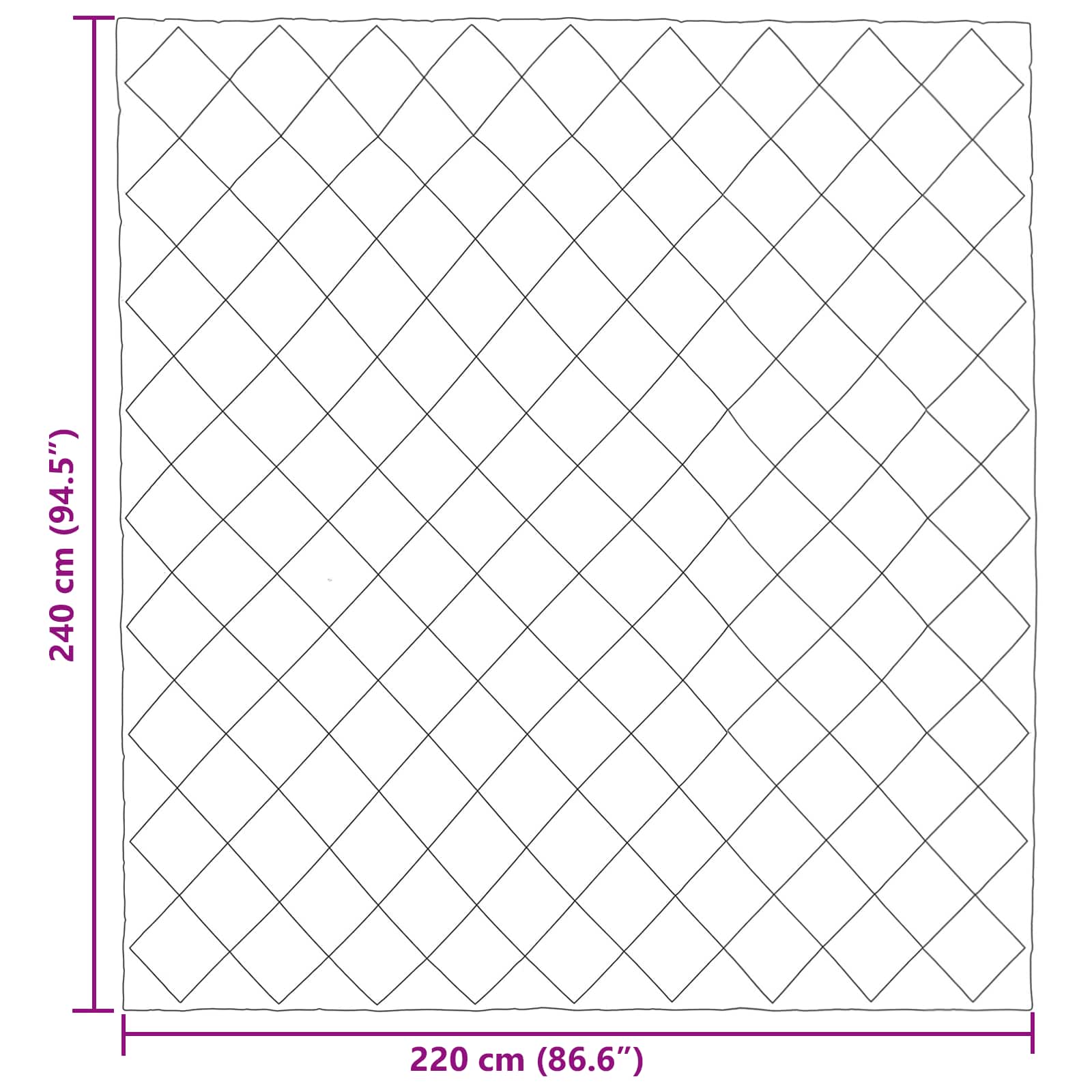 vidaXL Kołdra na cały rok Czarny i antracyt 220 x 240 cm Mikrofibra