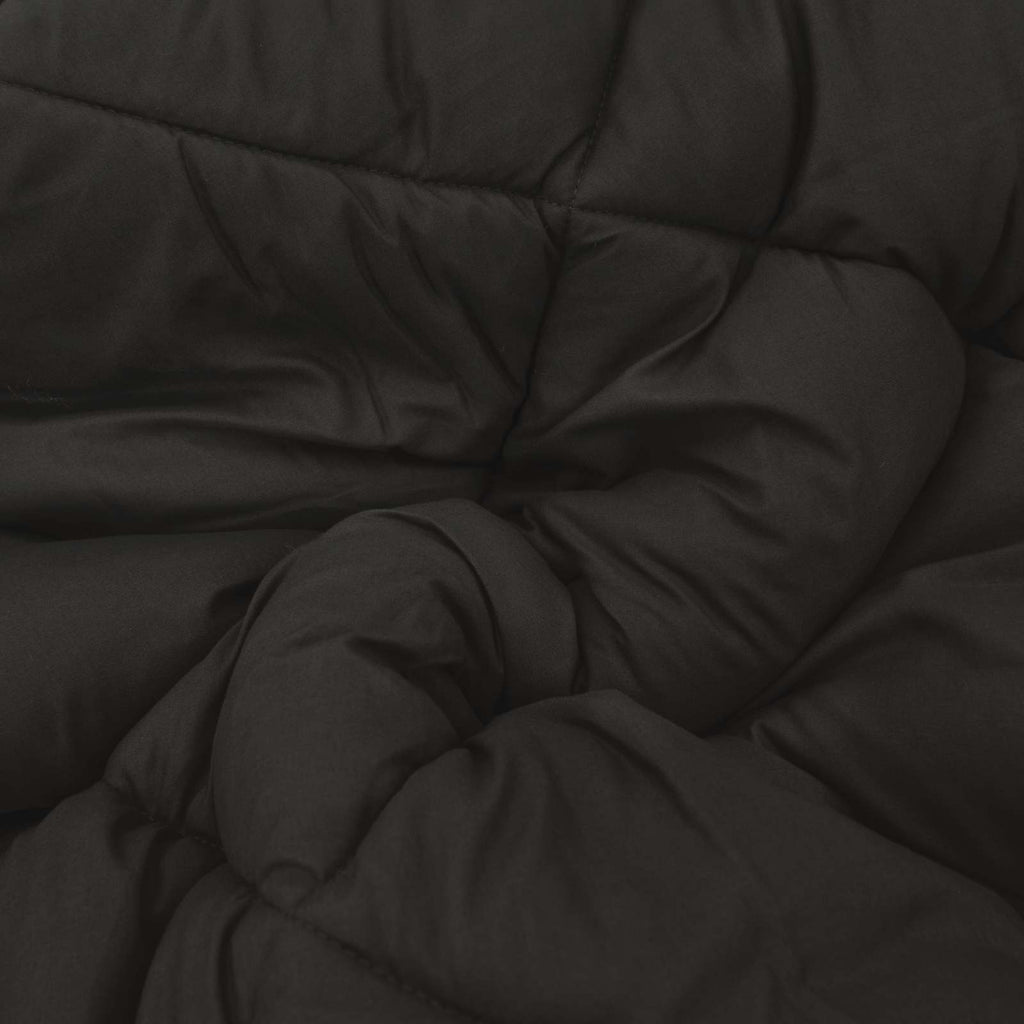 vidaXL Kołdra na cały rok Czarny i Taupe 140 x 200 cm Mikrofibra