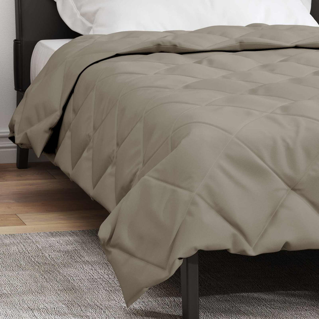 vidaXL Kołdra na cały rok Jasnoszary 140 x 220 cm Mikrofibra