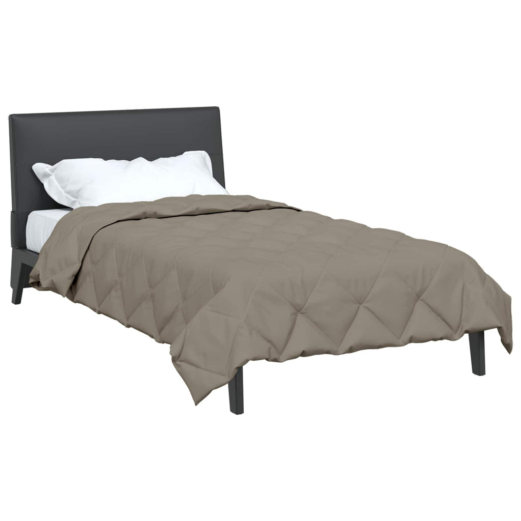 vidaXL Kołdra na cały rok Jasnoszary 140 x 220 cm Mikrofibra