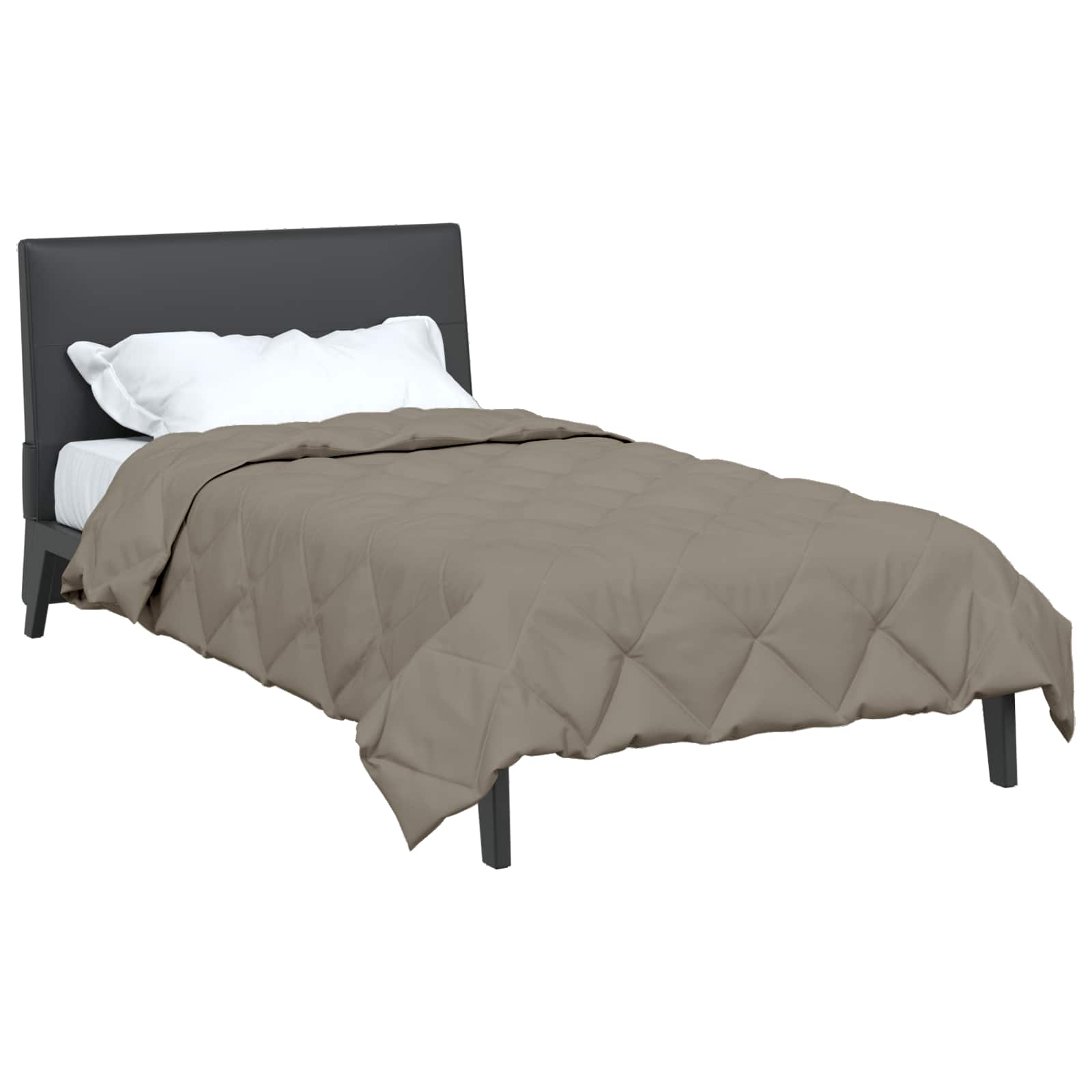vidaXL Kołdra na cały rok Jasnoszary 140 x 220 cm Mikrofibra