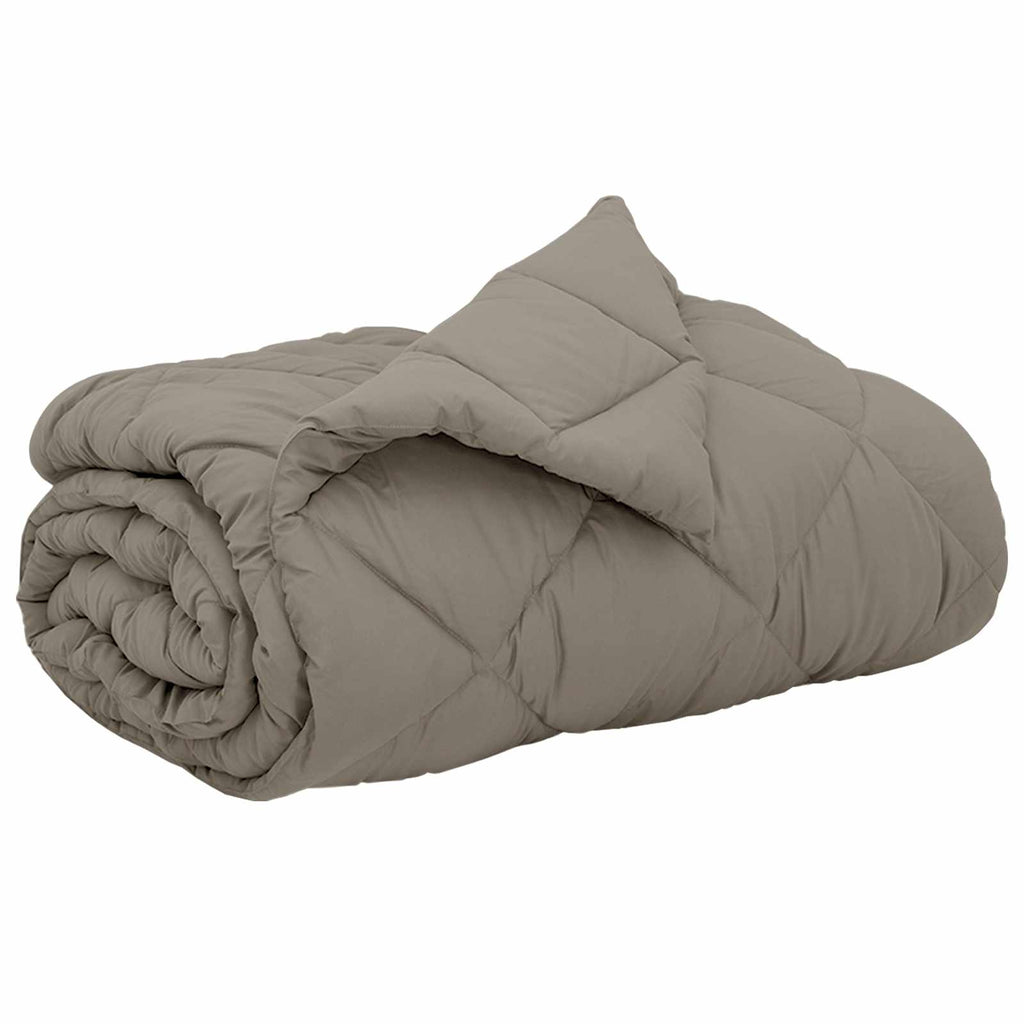 vidaXL Kołdra na cały rok Jasnoszary 200 x 220 cm Mikrofibra