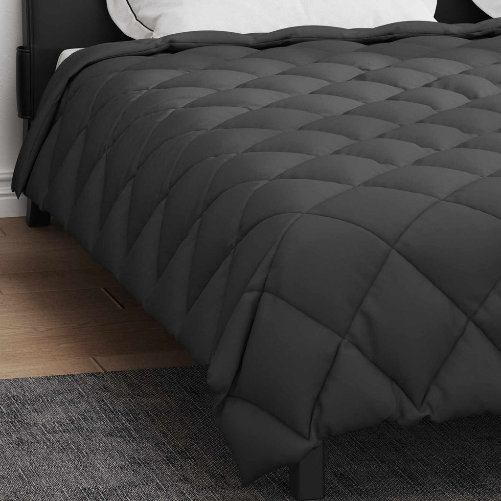 vidaXL Zimowa Kołdra Antracyt 200 x 200 cm Mikrofibra