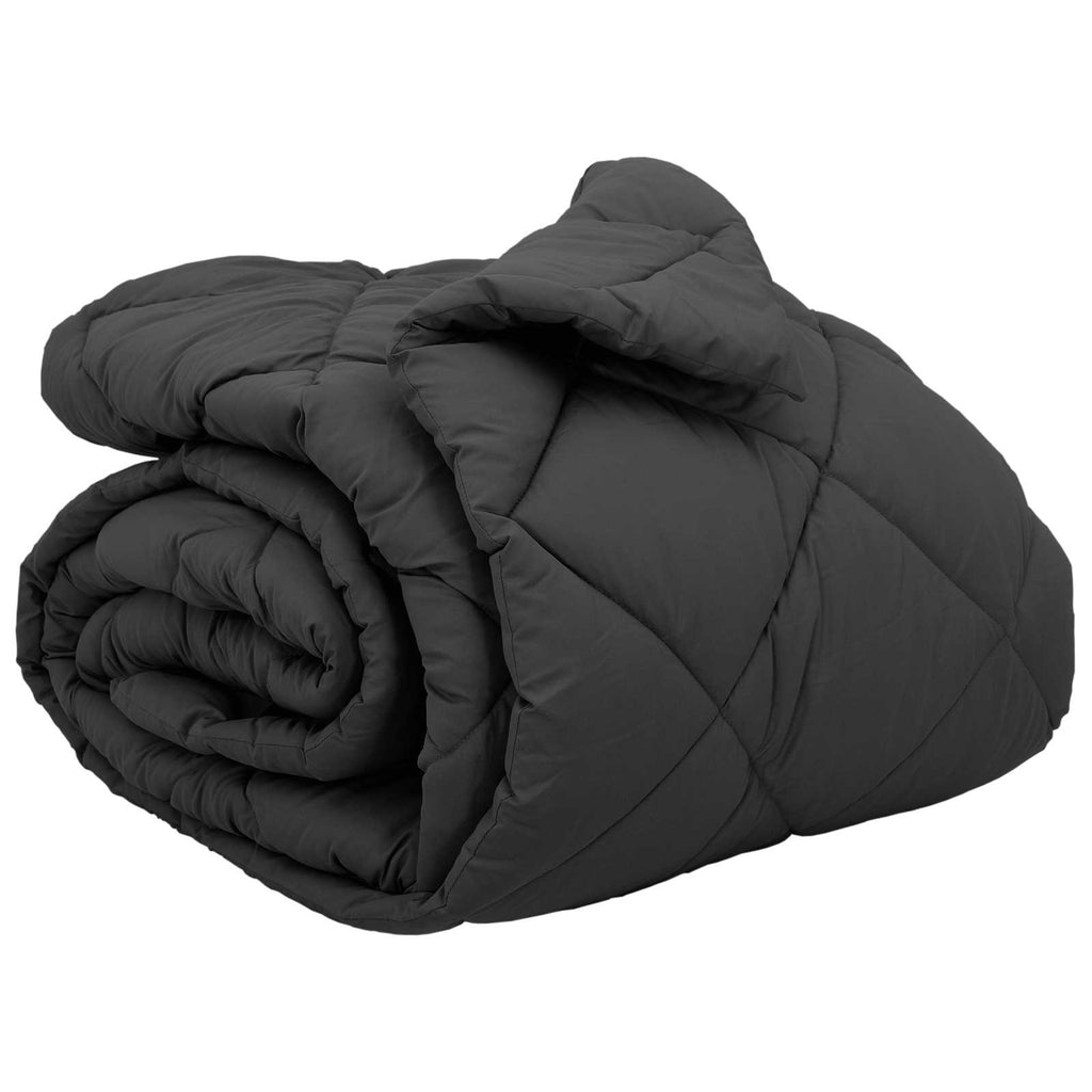 vidaXL Zimowa Kołdra Antracyt 240 x 260 cm Mikrofibra