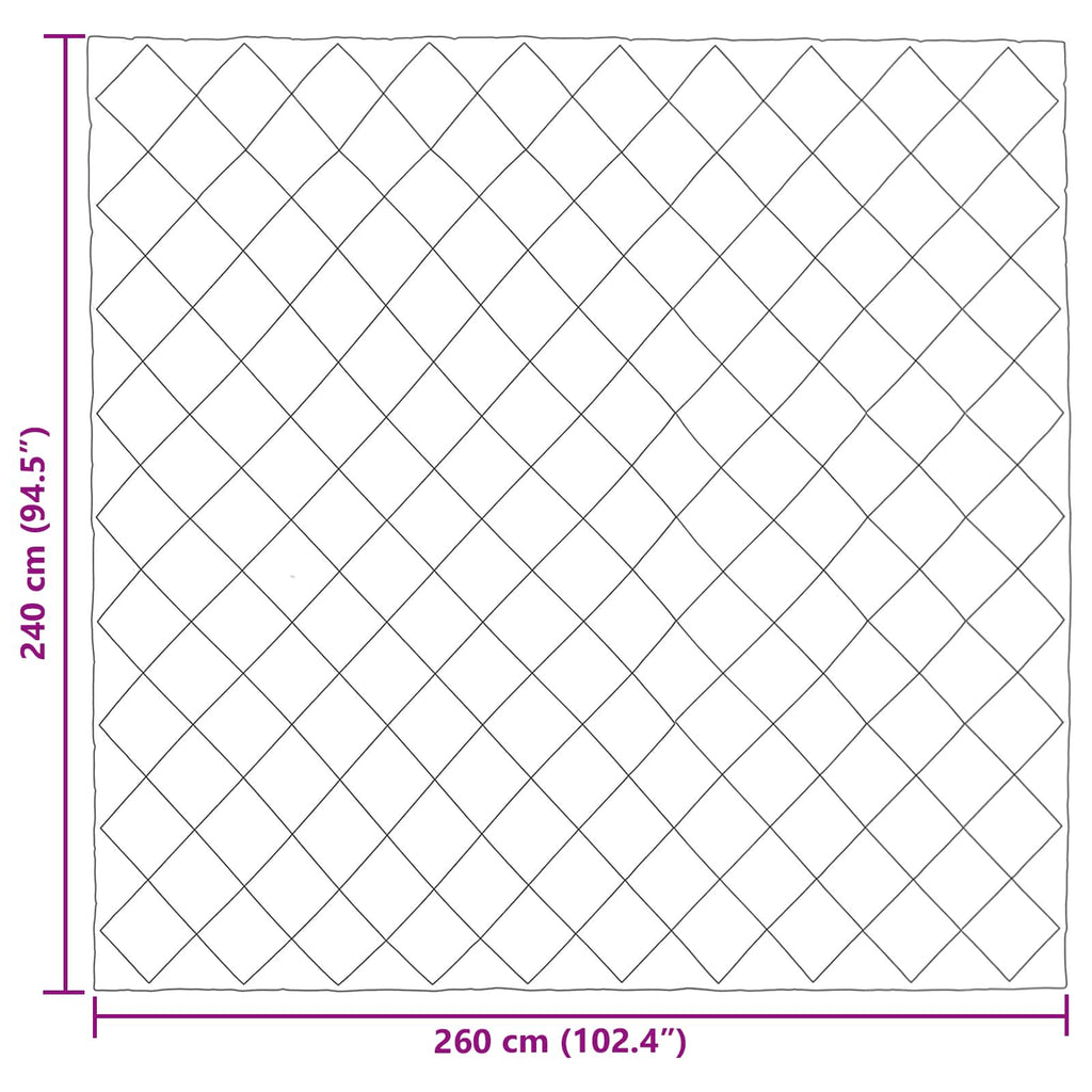 vidaXL Zimowa Kołdra Antracyt 240 x 260 cm Mikrofibra