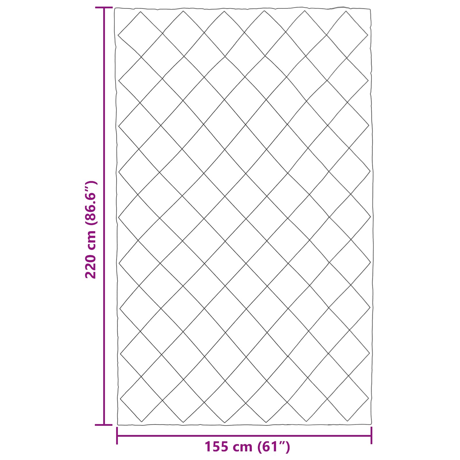 vidaXL Zimowa Kołdra Zielony 155 x 220 cm Mikrofibra