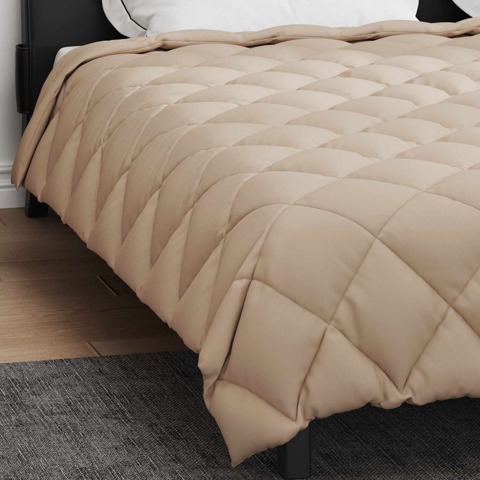 vidaXL Zimowa Kołdra Ciemnoszary 200 x 200 cm Mikrofibra