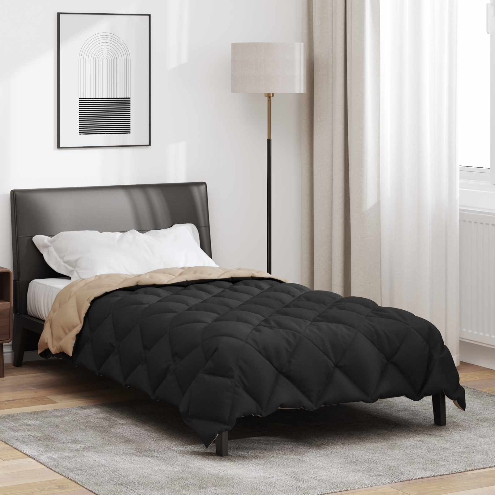 vidaXL Zimowa Kołdra 155 x 200 cm 450 gsm Mikrofibra (100% poliester)