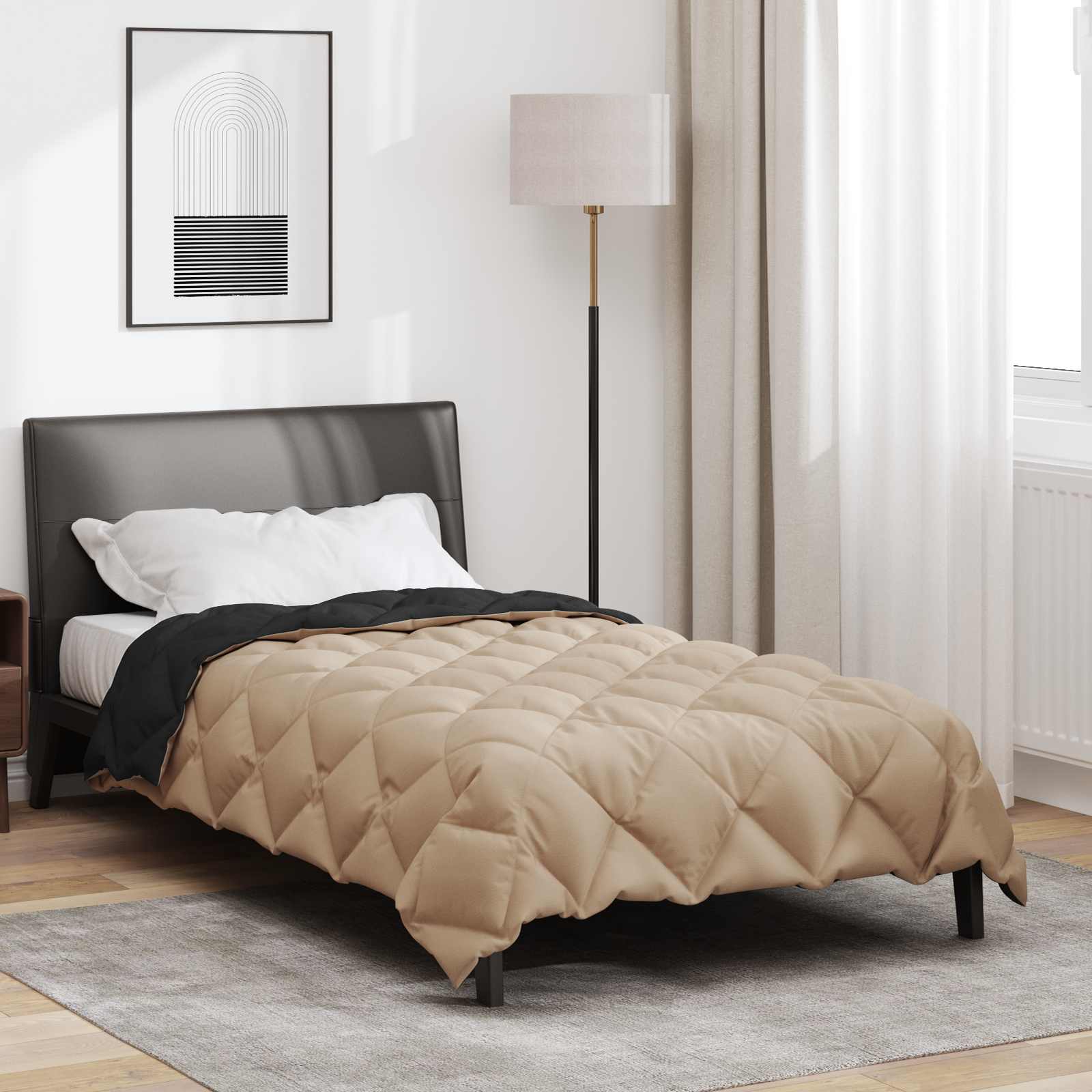 vidaXL Zimowa Kołdra 155 x 200 cm 450 gsm Mikrofibra (100% poliester)