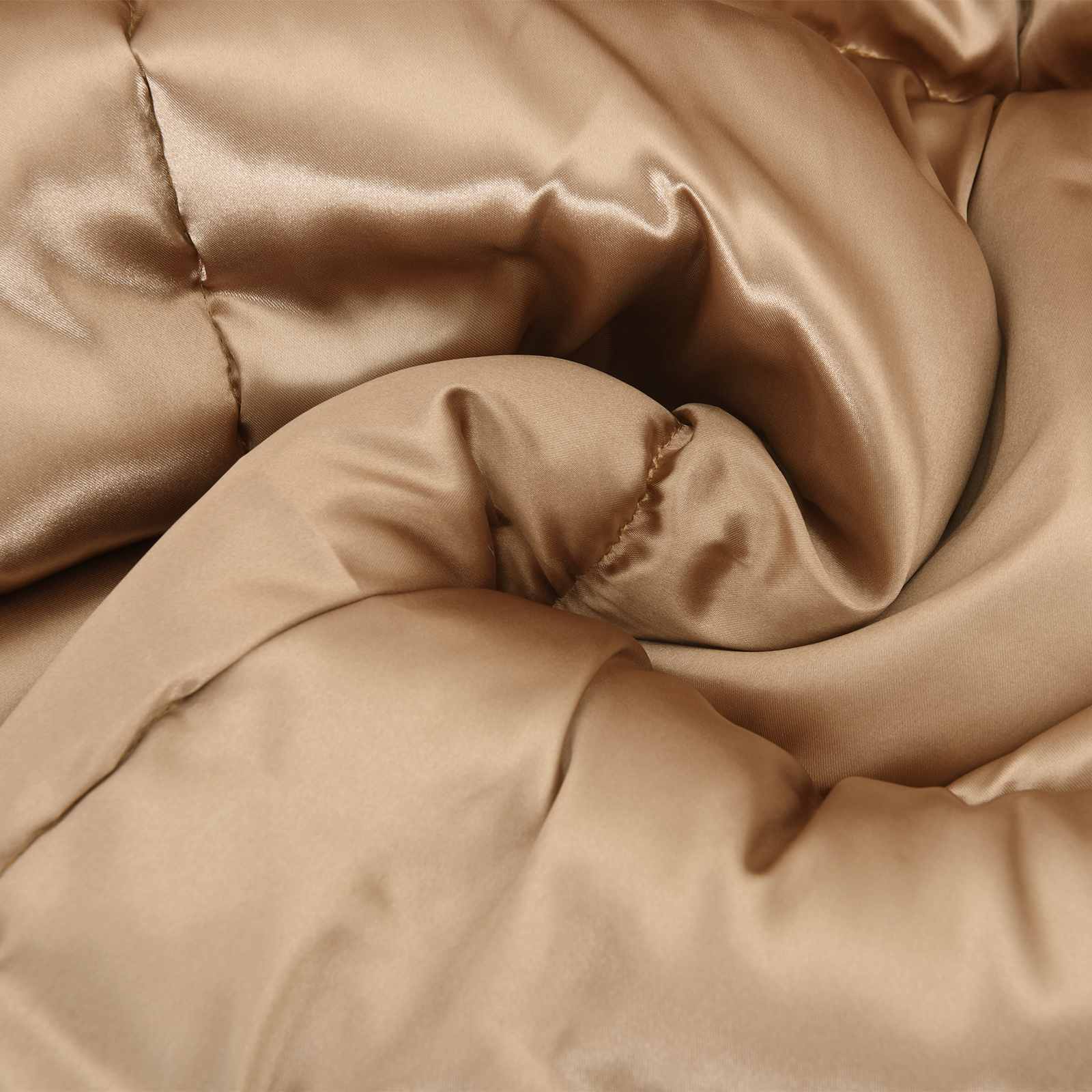vidaXL Letni Kołdra złoty 135 x 200 cm Satyna i Mikrofibra